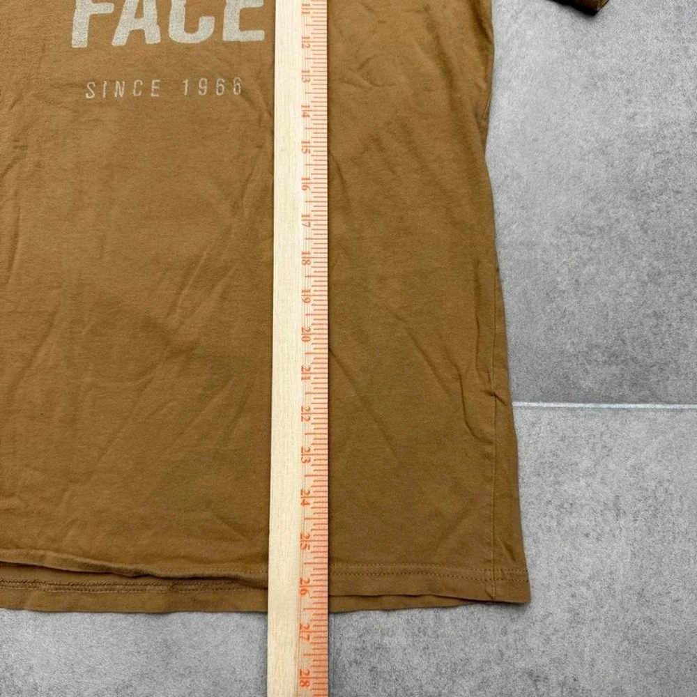 The North Face Mens Khaki Tan Brown Graphic T-Shirt Since 1966 Small